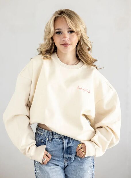 Emma Sweater Natural Raw front