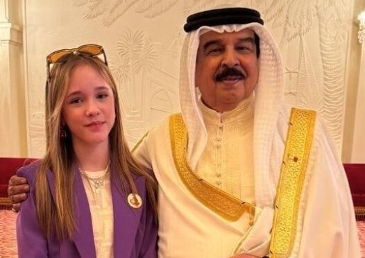 Emma and king of Bahrein
